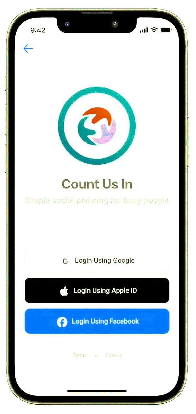 Count Us In App Screenshot